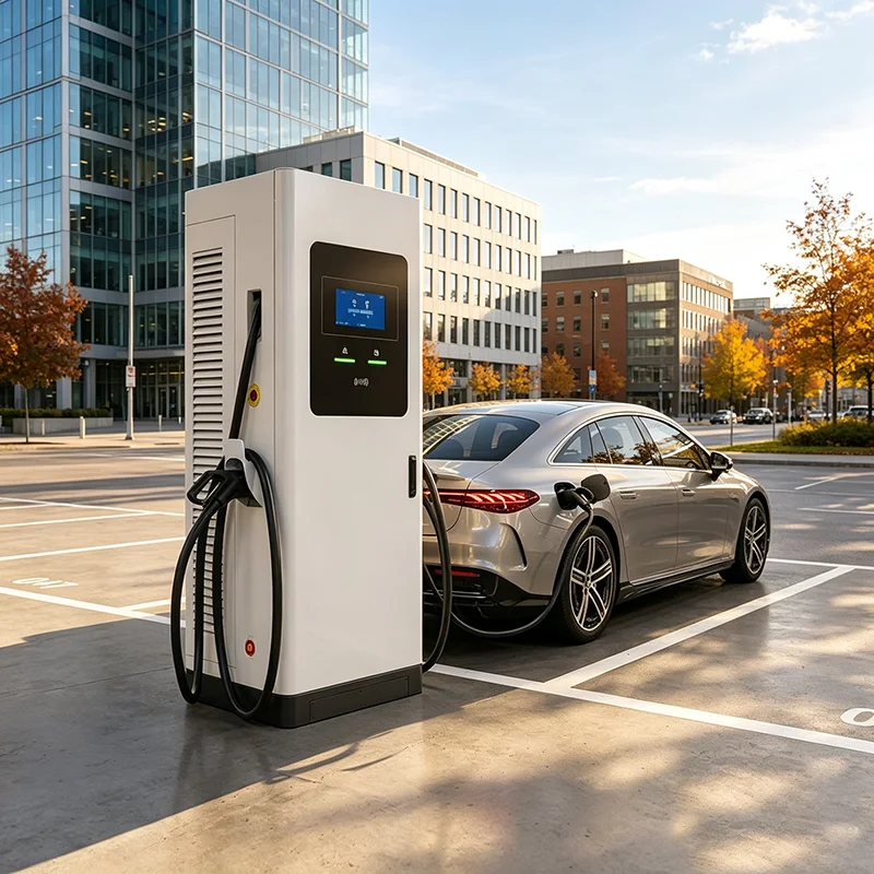 120kW NACS OCPP 2.0 DC Fast EV Charging Station Floor Mount Outdoor Public EV Charging Station
