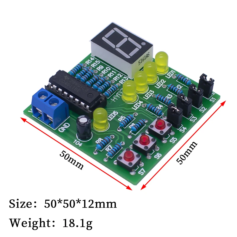 Decoding Display Electronic Manufacturing Loose Parts Training And Teaching Kit DIY Welding Matching Skills Simulation