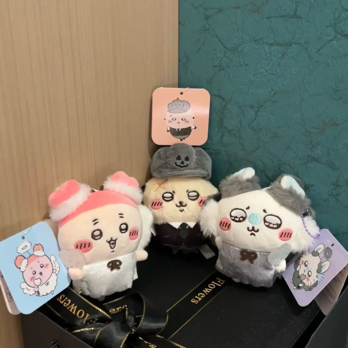 Momonga Rakko Kani Devil Angel Series with Wings Halloween Pumpkin Hat Dress Up Plush Stuffed Toy Handbag Pendant Holiday Gift view 2