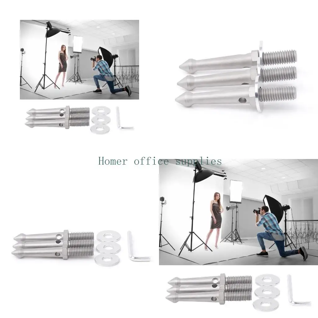 K43B Professional Steel Camera Tripods Spikes Metal Mount For Outdoor Photography
