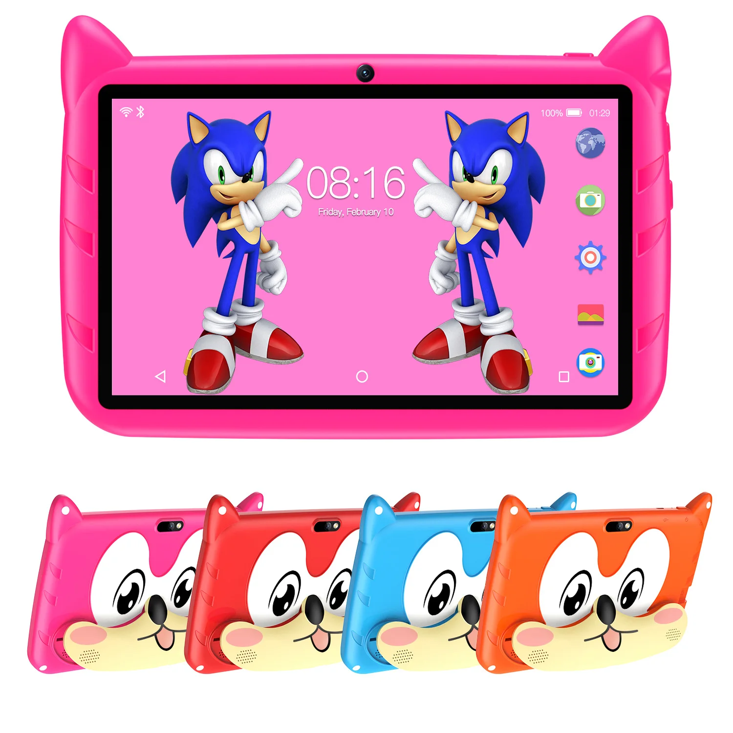 BDF 7 Inch Kid Tablet Android 13, 4GB RAM 64GB ROM,1TB Expand,5G WiFi,4000MAH Battery,Dual Camera, Children's Gift Kids Software