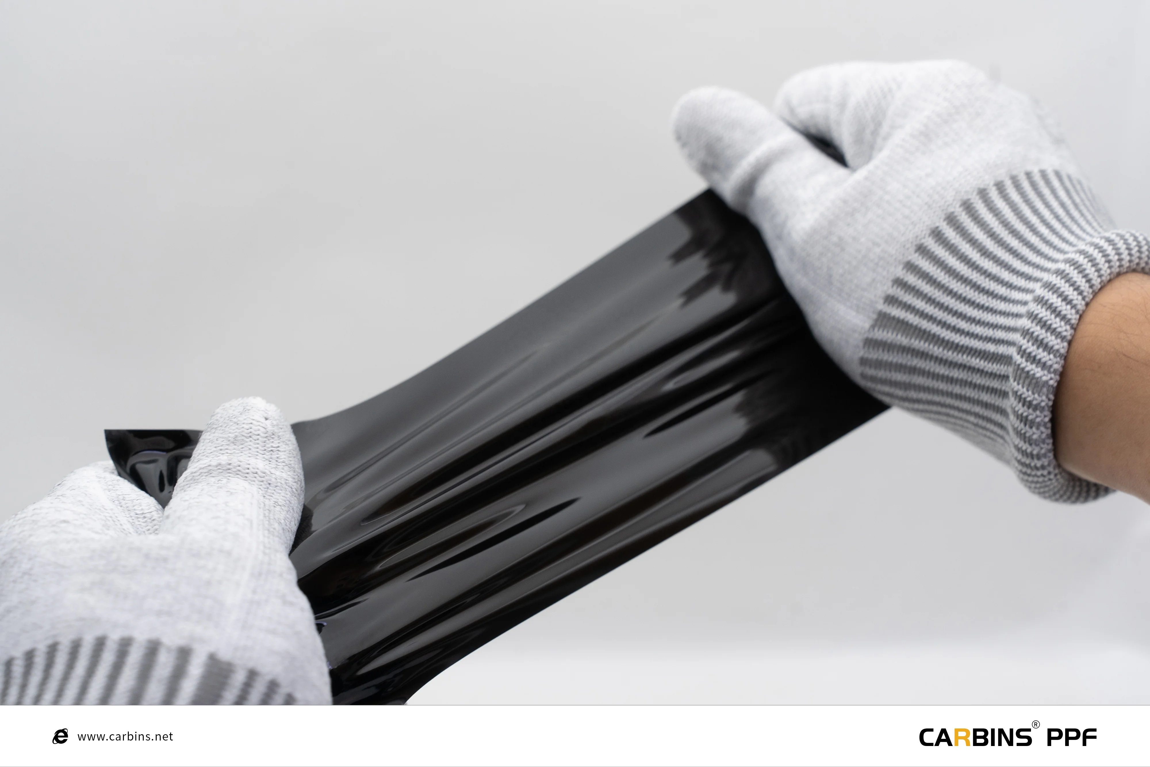 

2025 CARBINS Gloss Black TPU PPF Self Healing Paint Protective Film 15.2*15M Roll Size 7.5Mil SGA01