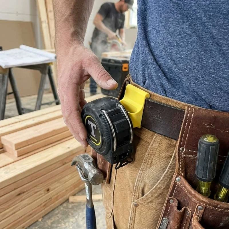 Portable Tool Belt Clip Holder For Drill Tape Measure Nail Fits Up To 2 Inch Cordless Impact Drill Hanging Pocket Accessory