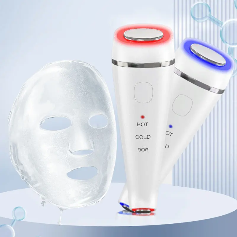 

Hot and Cold Facial Beauty Machine Red Light Blue Light Therapy Skin Tightening Facial Massager