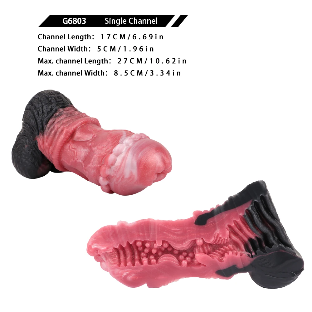 GEEBA 6803 نابض بالحياة الحصان القضيب الذكور الاستمناء كم الكبار سيليكون الاستمناء جيب كس الضارب للرجال الغريبة Onahole #5