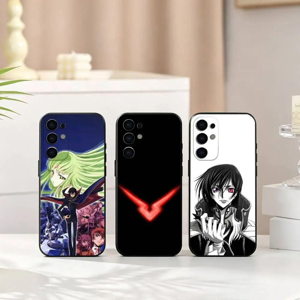 C-Code Geass Anime  Phone Case For Samsung S25,S24,S21,S22,S23,S30,Ultra,S20,Plus,Fe,Lite,Note,10,Black Cover