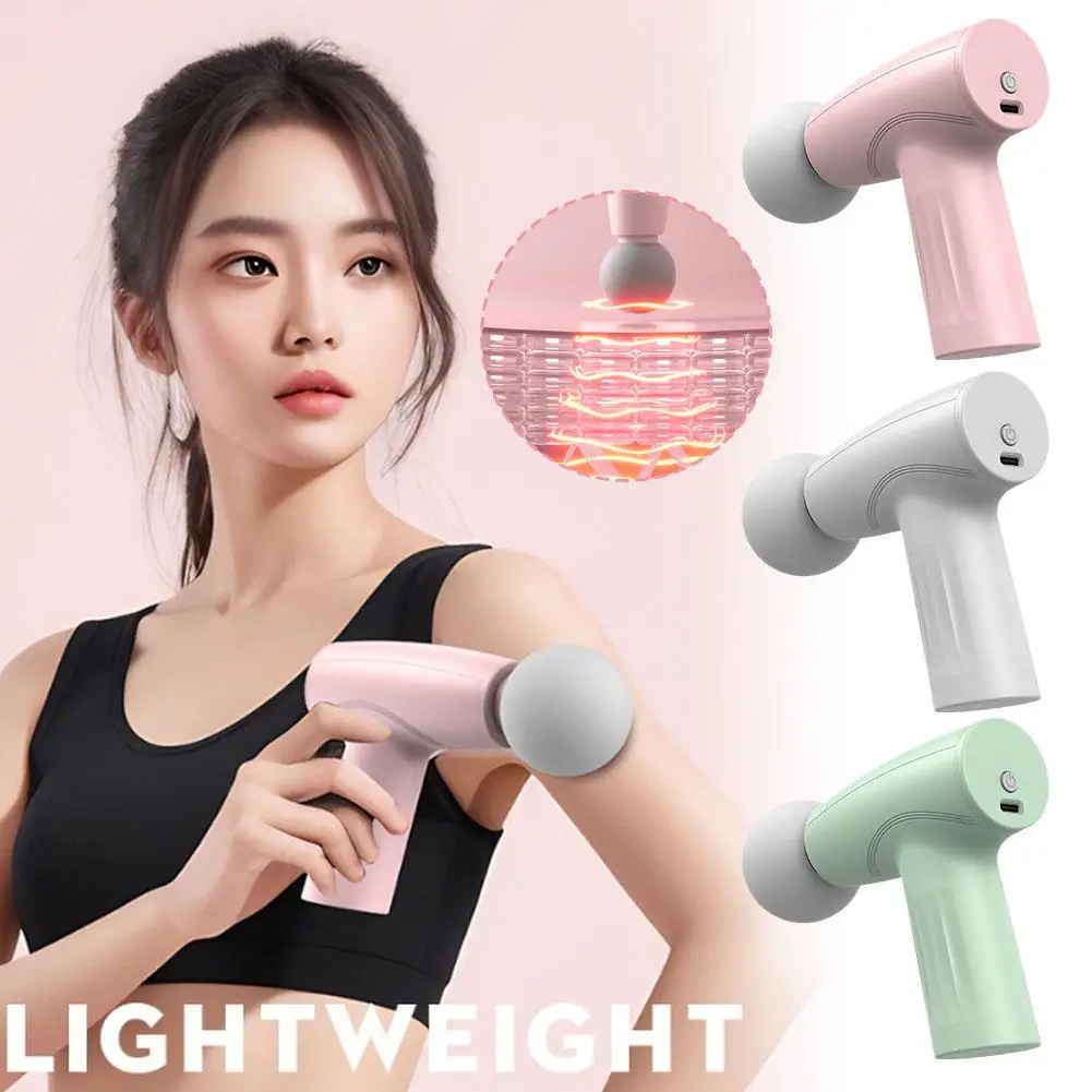 1PCS MINI Fascia Gun USB Charging Portable Gift Helps Relieve Muscles Soreness Care Relax Exercise Body ﻿ And After Tool U4V7