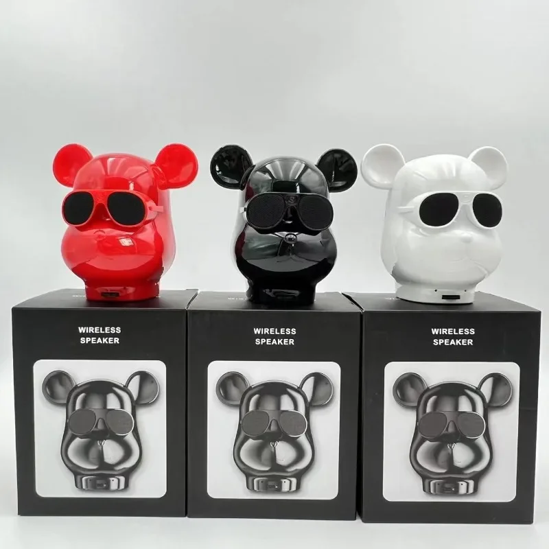 Mini Violent Bear Head Speaker, Bluetooth, Cartoon, Desktop, Home, Wireless, Outdoor Card, Multifunctional Subwoofer