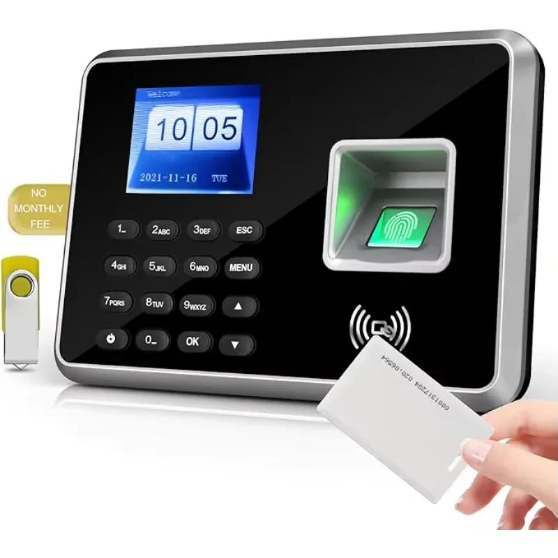 Fingerprint attendance machine punch clock biometric fingerprint reader