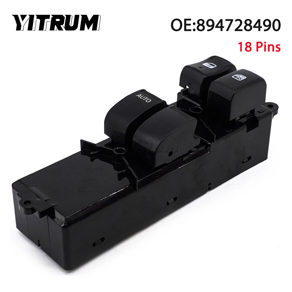 

YITRUM 894728490 Left Side Power Car Window Glass Lifter Master Control Switch Button For Suzuki Chevrolet S10