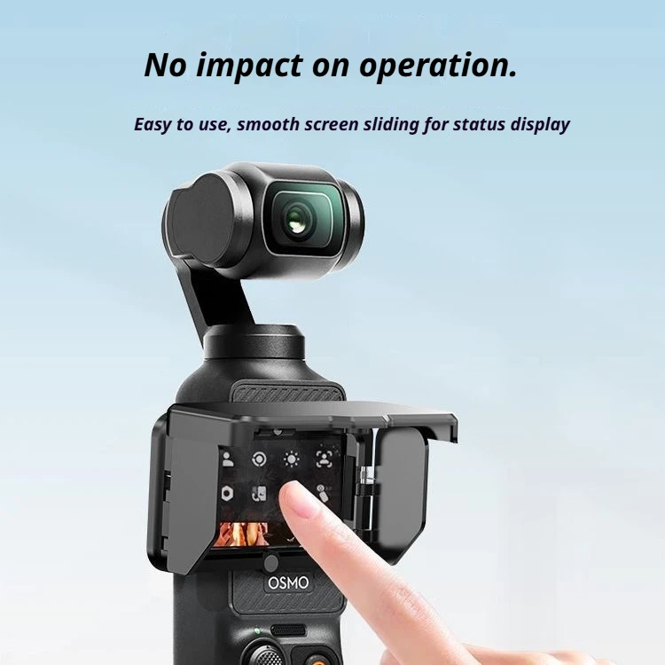 For DJI Osmo Pocket 3 Magnetic Foldable Anti-Glare Screen Sun Shade Case Foldable Gimbal Protective Sunshade Cover for Pocket 4