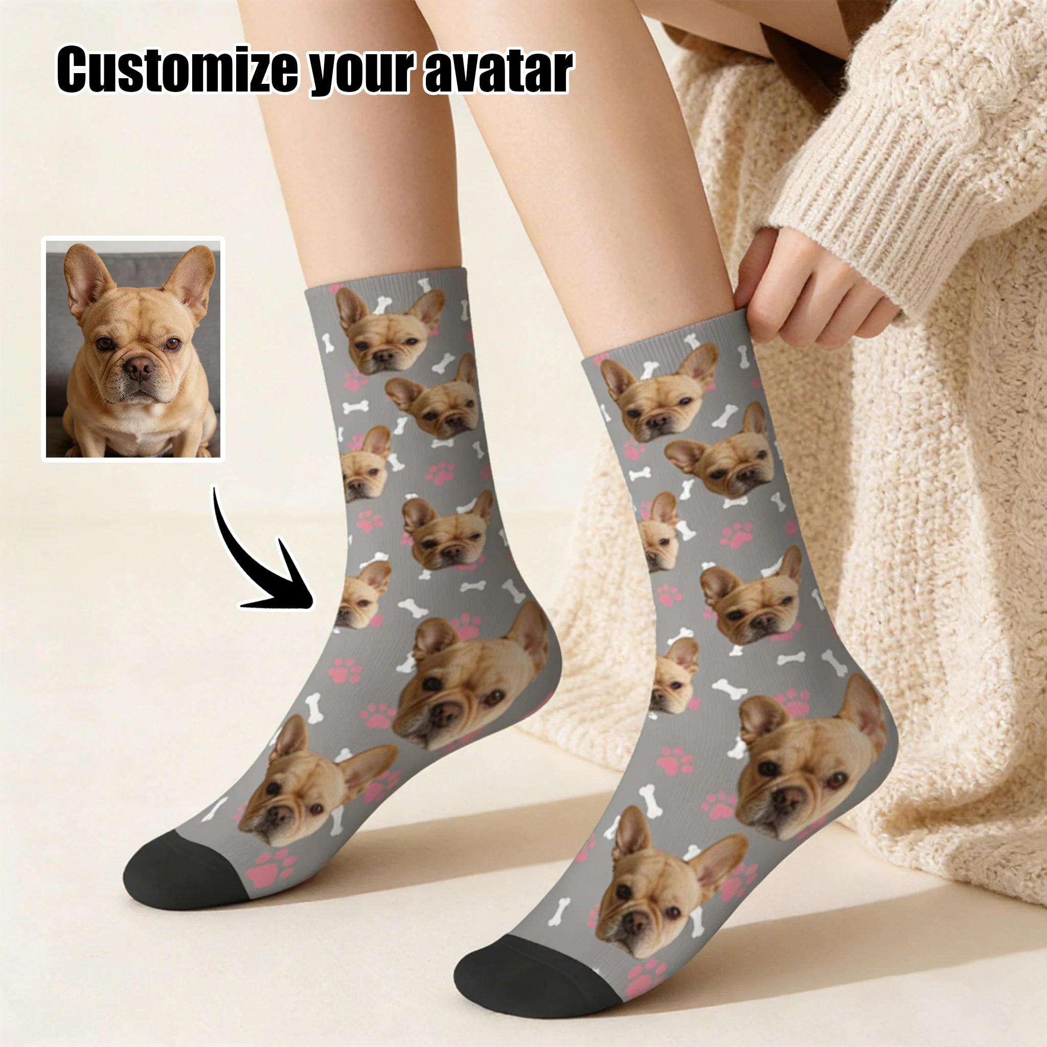 

Персонализированные забавные носки для лица, носки для лица с фото на заказ в подарок для папы, мамы, друзей, носки с рисунком для взрослых