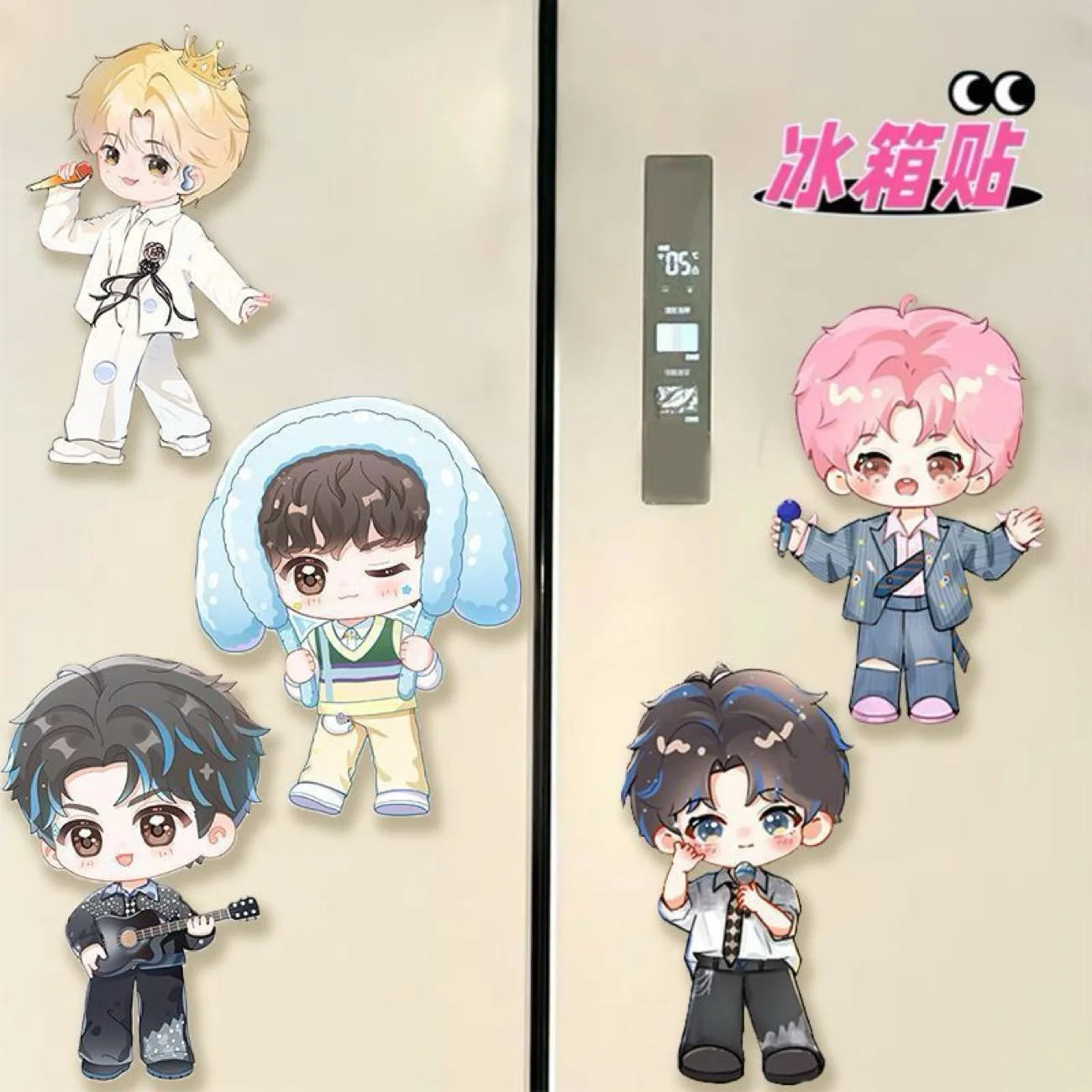 

Ziyu акриловая наклейка на холодильник для косплея, сделай сам, мультфильм, аниме, звезда, пение, периферийные магнитные наклейки, подарок для украшения друзей