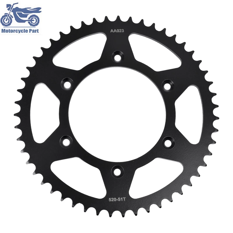 For Gas Gas 125 MC 2020-2023 250EX F 250MCF 2021-2023 350 EX F 2021-2023 Motorcycle Rear Sprocket 20CrMnTi 520-51T 520 Chain 51T