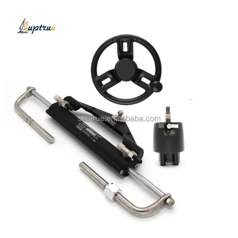 

STLF Suptrue 90HP Hydraulic Outboard Power Hydraulic Steering System Kit for Boat With Helm Pump Cylinder and Tubes
