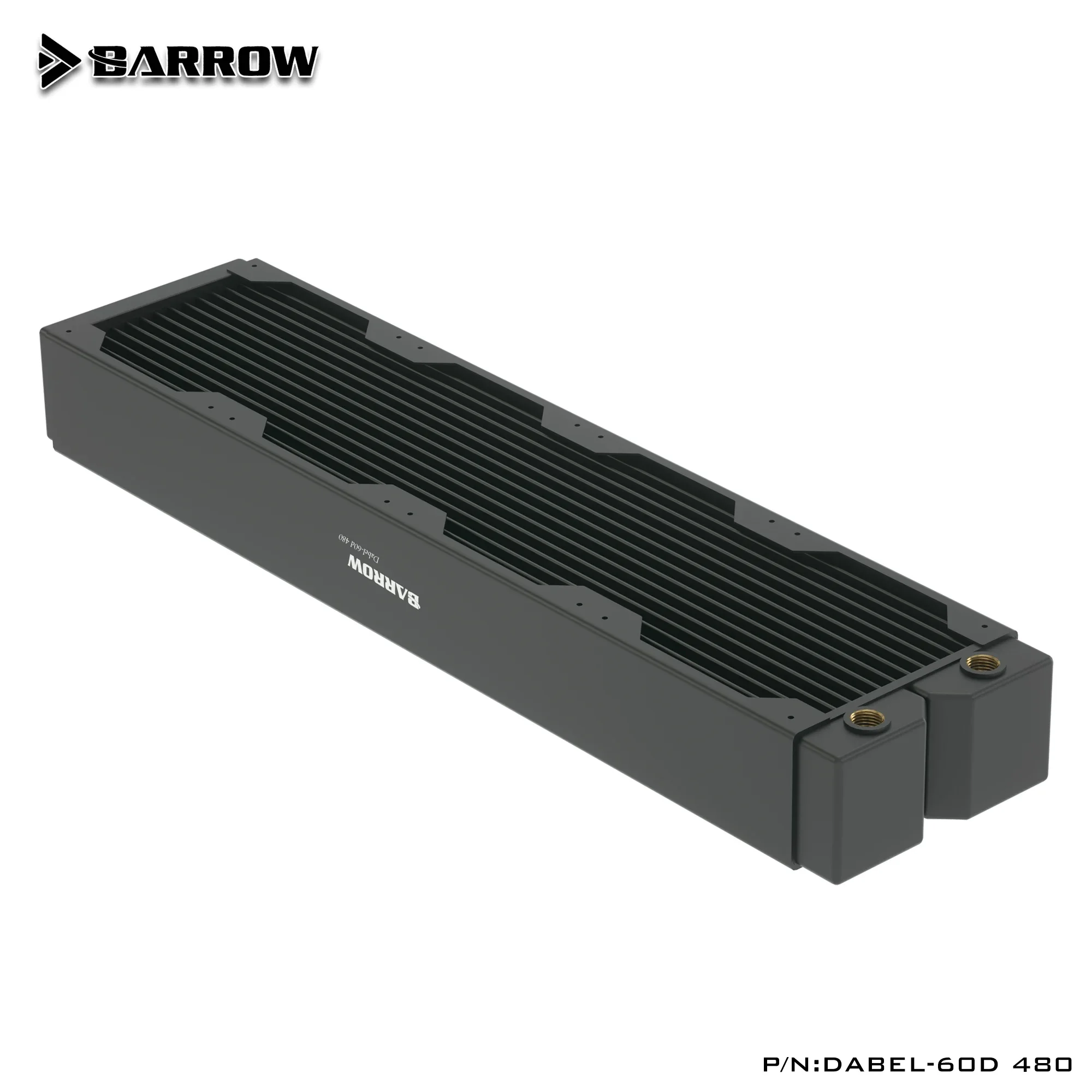 BARROW 480mm Radiator Computer Water Discharge Liquid Heat Exchanger G1/4 60mm Thickness Copper for 120 Fans Dabel-60D 480