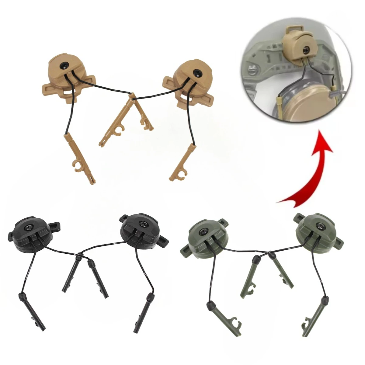 suporte-tatico-para-headset-fast-ops-core-adaptador-de-trilho-arc-para-capacete-conjunto-para-headset-de-cancelamento-de-ruido-serie-comtac-ii-para-caca