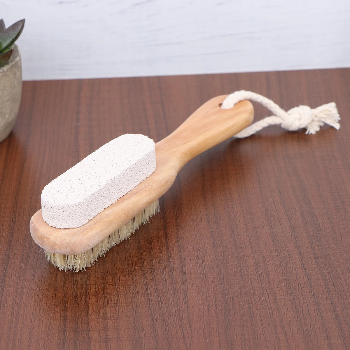

Bristle Pumice Brush Double Sided Foot Callus Remover Exfoliating Scraper Pedicure Tool Dead Skin Care Kit Pumice Stone Nail