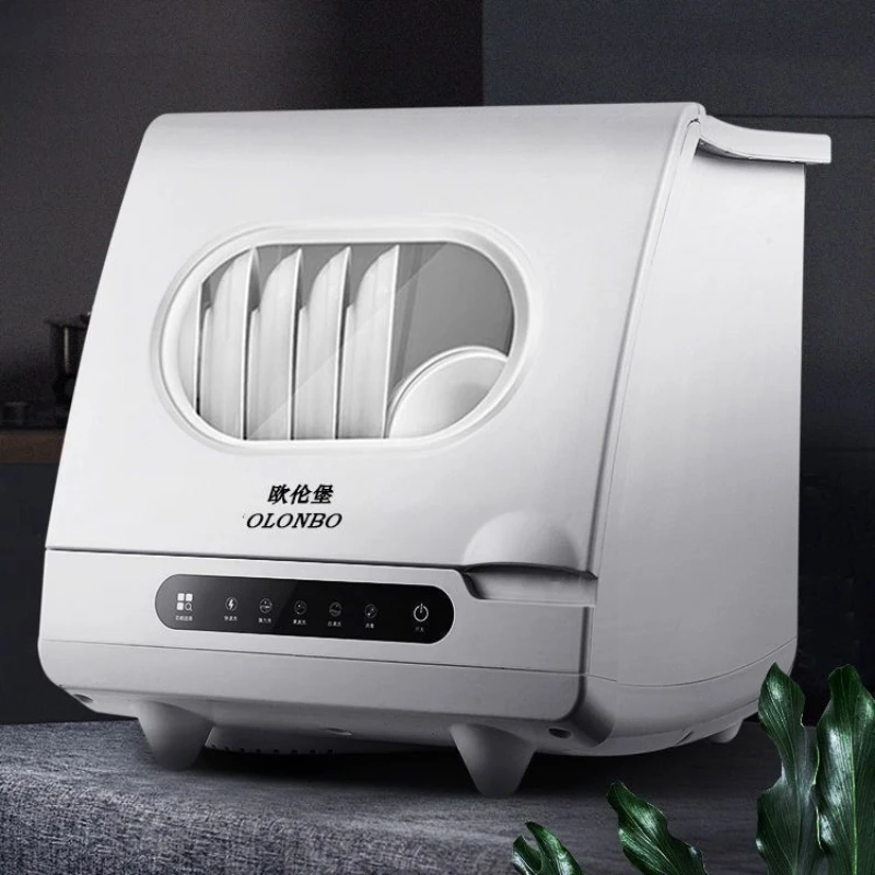 غسالة أطباق ذكية أوتوماتيكية بالكامل، تركيب غسالة أطباق منزلية كسولة، غسالة أطباق تجفيف صغيرة متعددة الوظائف جديدة