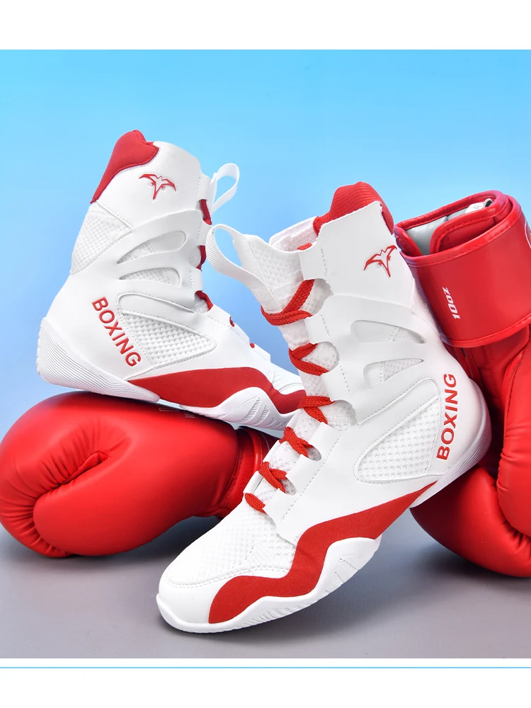 

Men's Professional Wrestling Shoes Unisex Comfortable Anti-Slip Sports Combat Boxing Shoes Wrestling Shoes