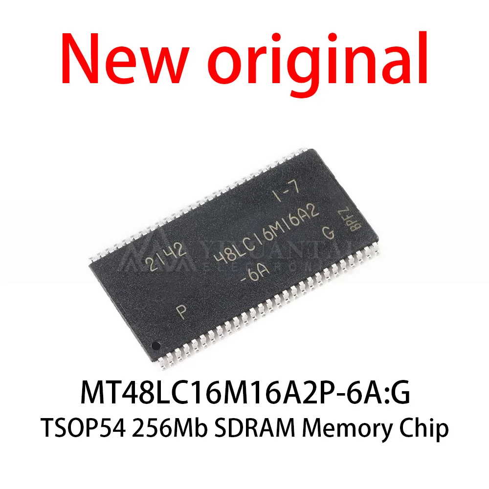 5-10Pcs/Lot New original MT48LC16M16A2P-6A: G MT48LC16M16A2P 6A MT48LC16M16 TSOP54 256Mb SDRAM memory chip ﻿