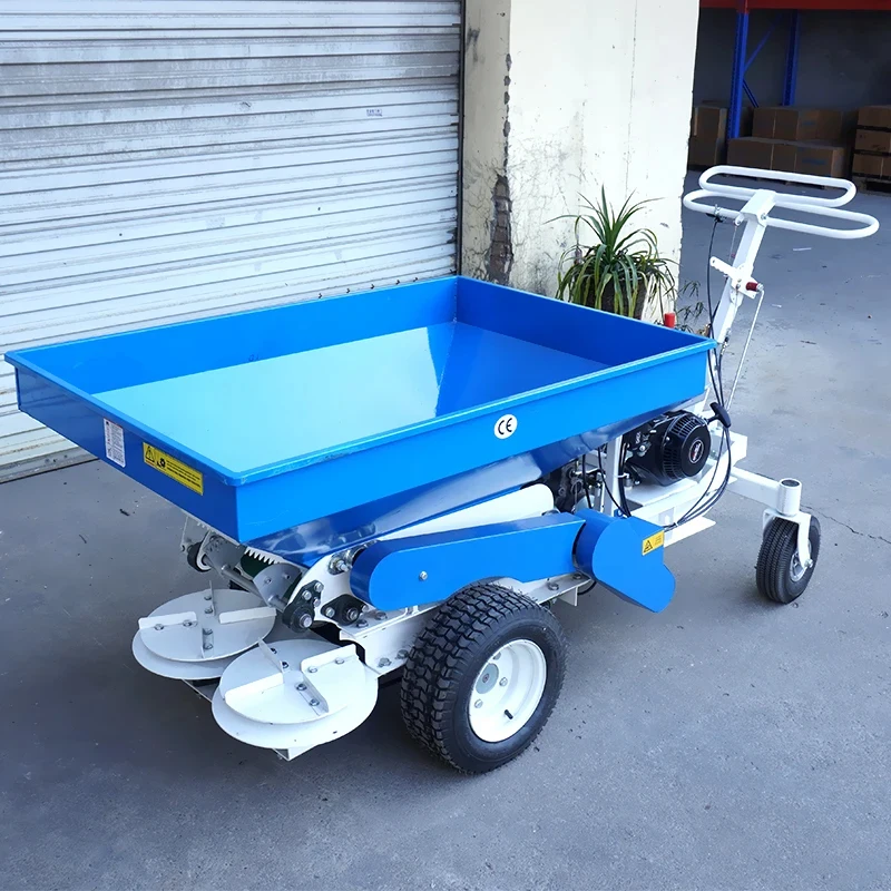high quality Self-propelled double-disc rotary sprer and compost efficient throwing | Manual auxiliary control system