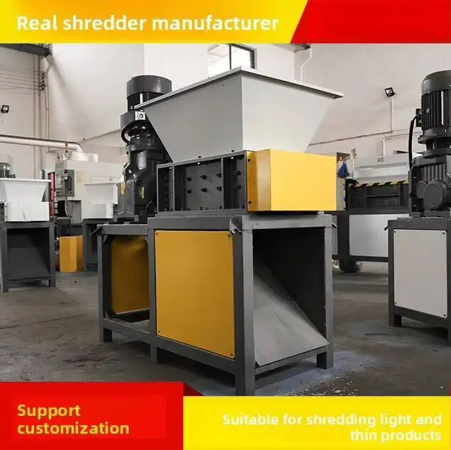 

Rubber Metal Tire Crusher Small Shredder Plastic Scrap Iron Food Waste Single/Double Shaft