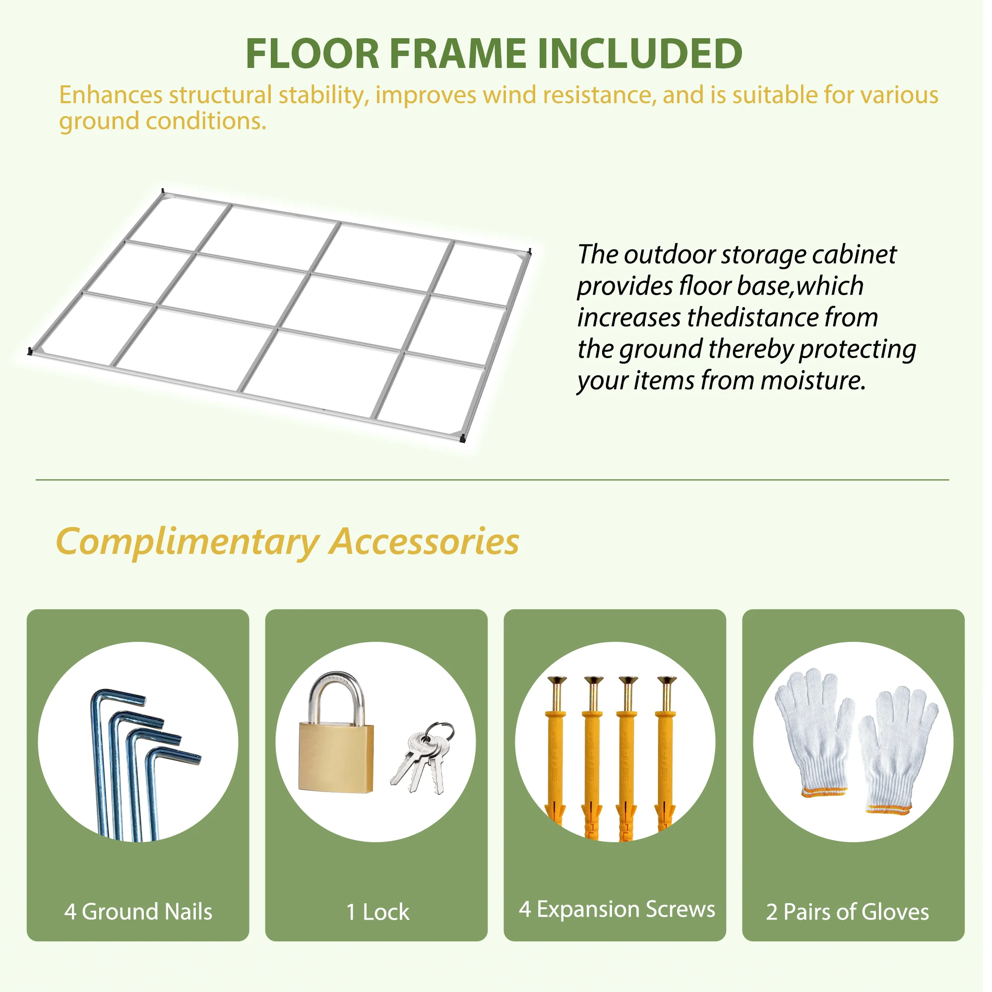 سقيفة تخزين خارجية معدنية رمادية مقاس 12 × 10 قدم، أداة حديقة فولاذية مقاومة للماء قابلة للقفل ومعدات بناء للفناء الخلفي #4