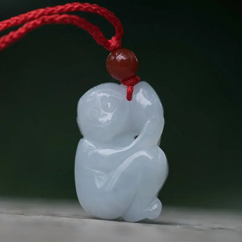 

Natural Jadeite Three-dimensional Zodiac Pendant Pendant, The Same for Men and Women