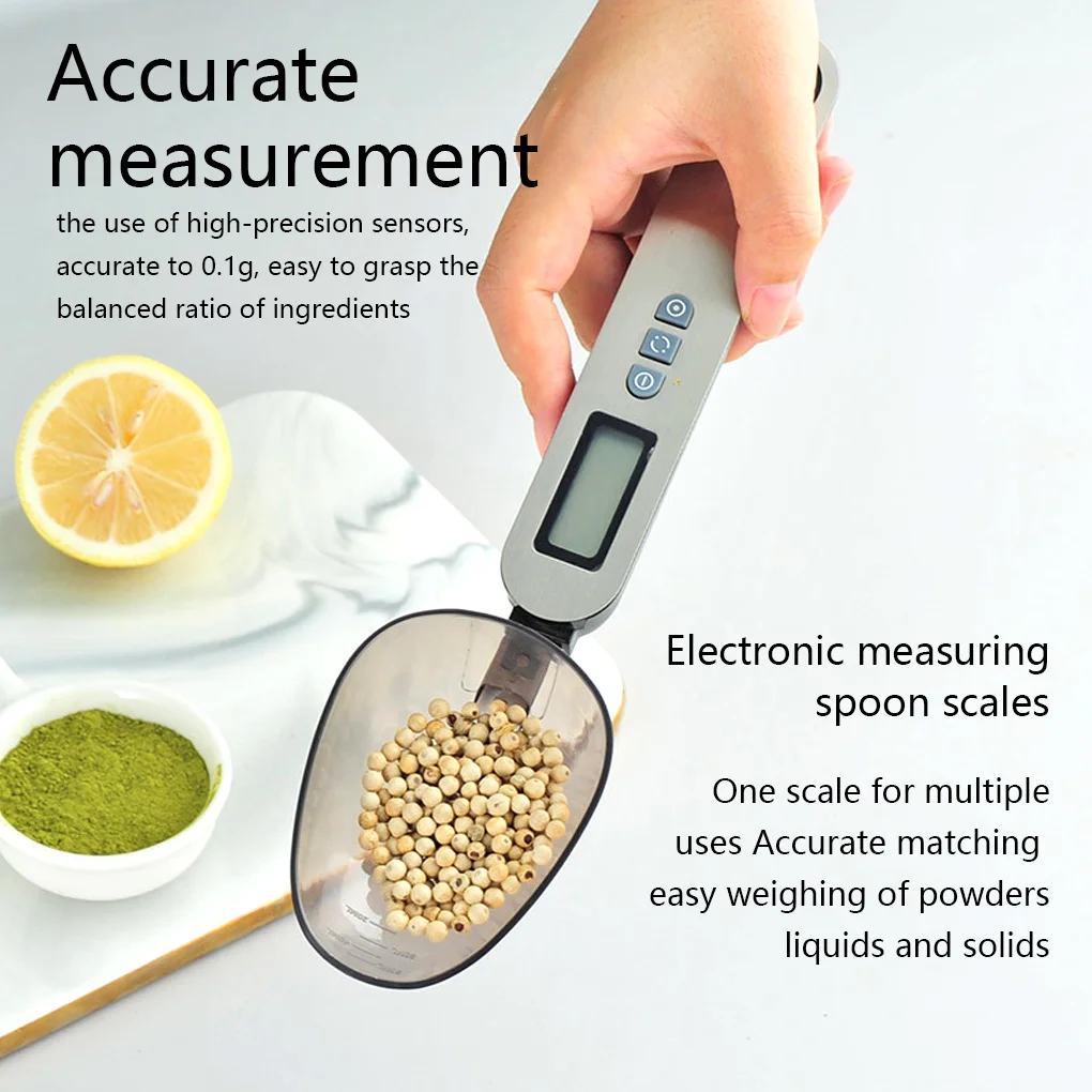 

Electronic Measuring Spoon Flour Coffee Tea Smart Weighing Ingredients Digital Display Food Scoop Scale Chef Home