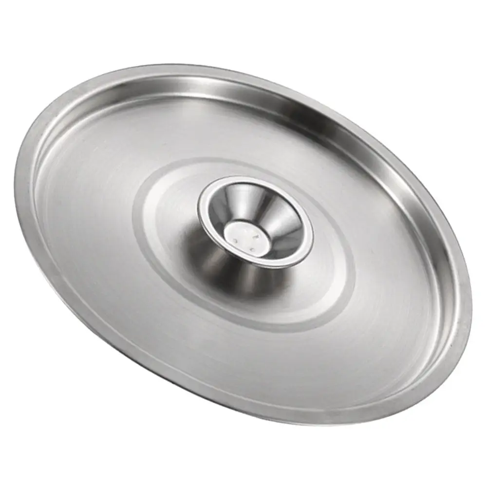 Stainless Steel Pot Lid Heavy Duty Drop Resistant Scratch Proof Multipurpose Lid for Grease Jar Oil Pot