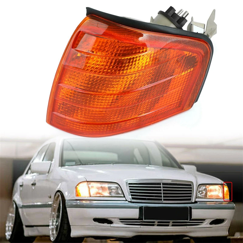 Car Mirror Corner Light Shell Turn Signal Led Lamps Amber/Clear Left/Right 2028261143 For Mercedes Benz C Class W202 1994-2000