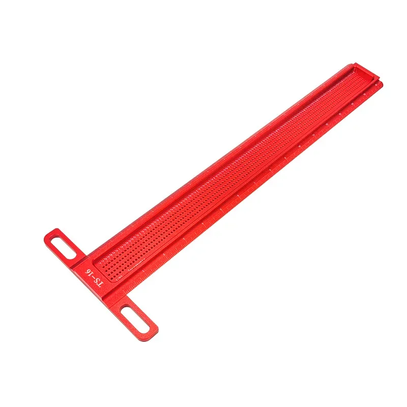 Carpenter Tools 16 inch Scribe T Type Ruler Woodworking Tools Hole Scribing Gauge Crossed-out Marking Gauge Aluminum Alloy Tools