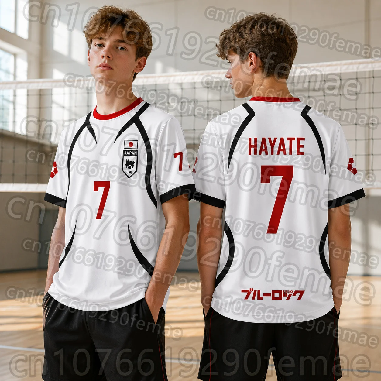 2026 Hot Sale BLUE LOCK Anime Merch Soccer Jersey, Men's Summer Name Number Sports Short Sleeve, Perfect Gift for Fans