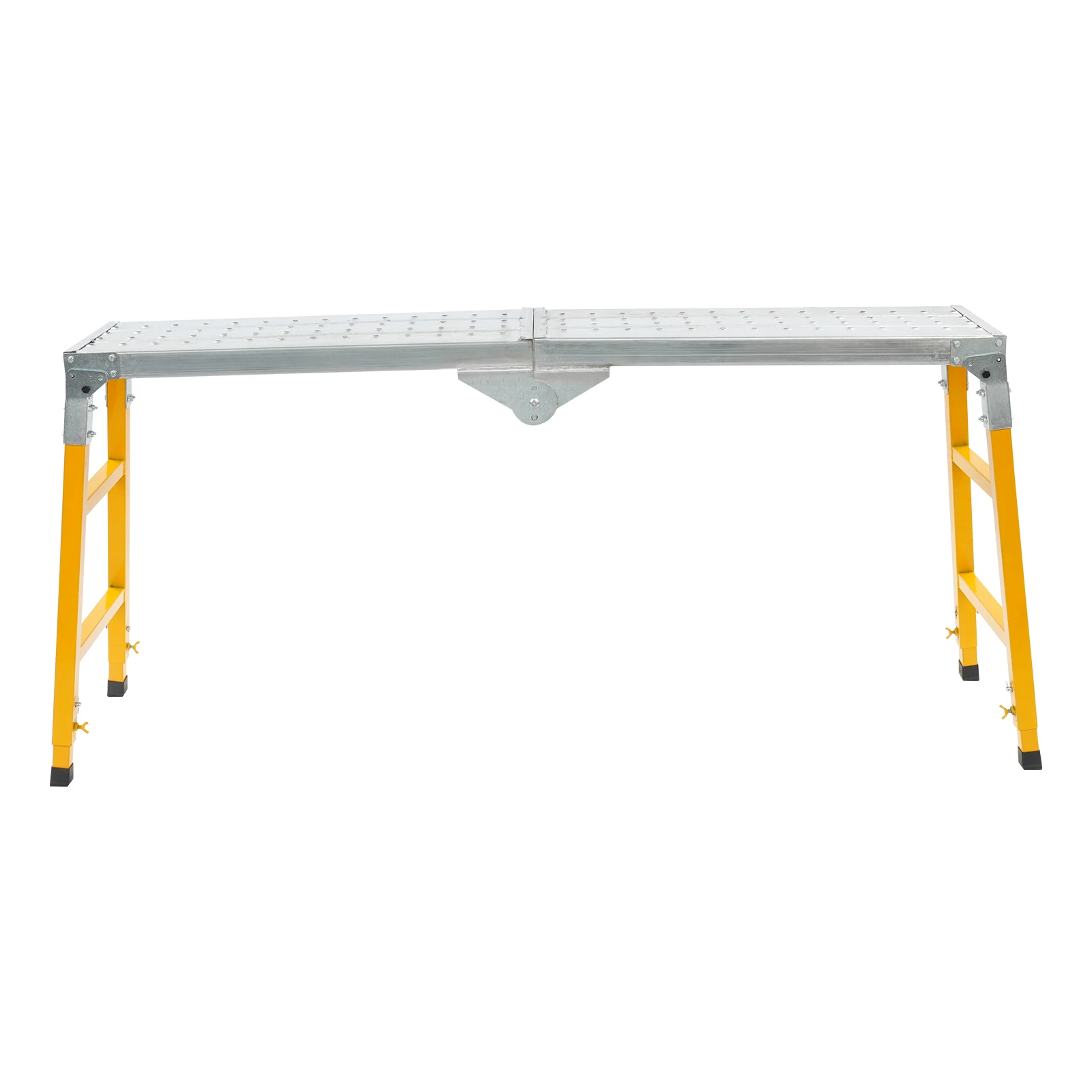 Folding Scaffold Platform 300kg Load, Steel Frame Work Platform Anti-Slip Surface for Print Shop Hotel Painting