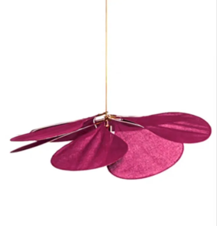 Samsarah Led bloem hanglamp stoffen kroonluchter woonkamer slaapkamer eettafel kleurrijke bloemblaadjes hanglamp esthetisch