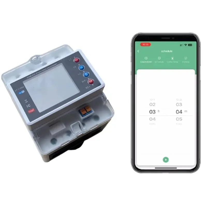 HOT-Tuya Wifi 4P 100A For Smart Life Bi-Directional Auto-Recovery Relay Three Phase Meter