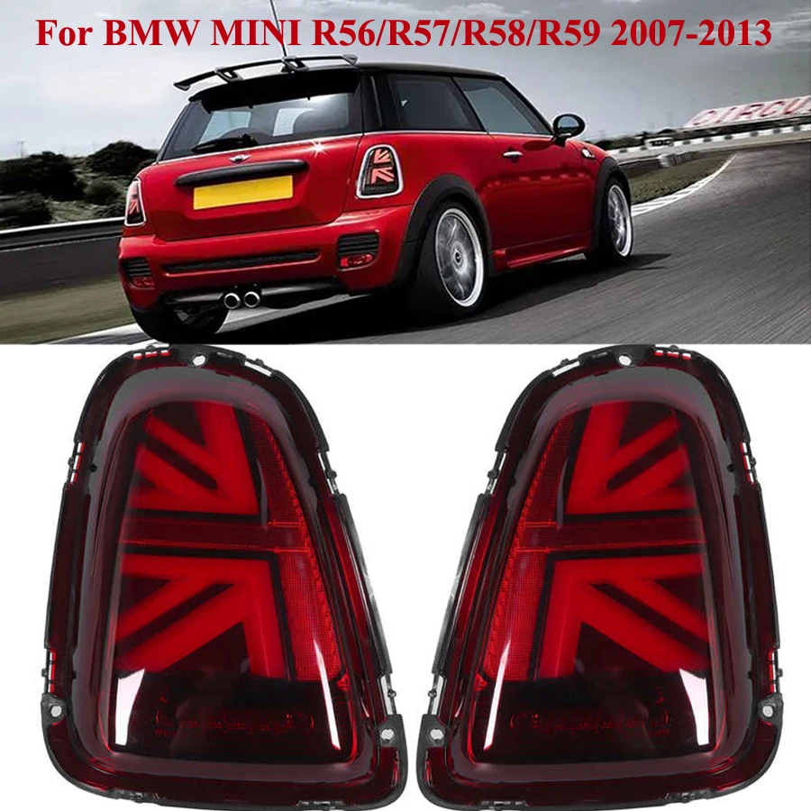 Car LED Taillight Assembly for BMW Mini Cooper R55 R56 R57 R58 R59 2011 - 2013 Brake Light Reverse Lights 2007 - 2010