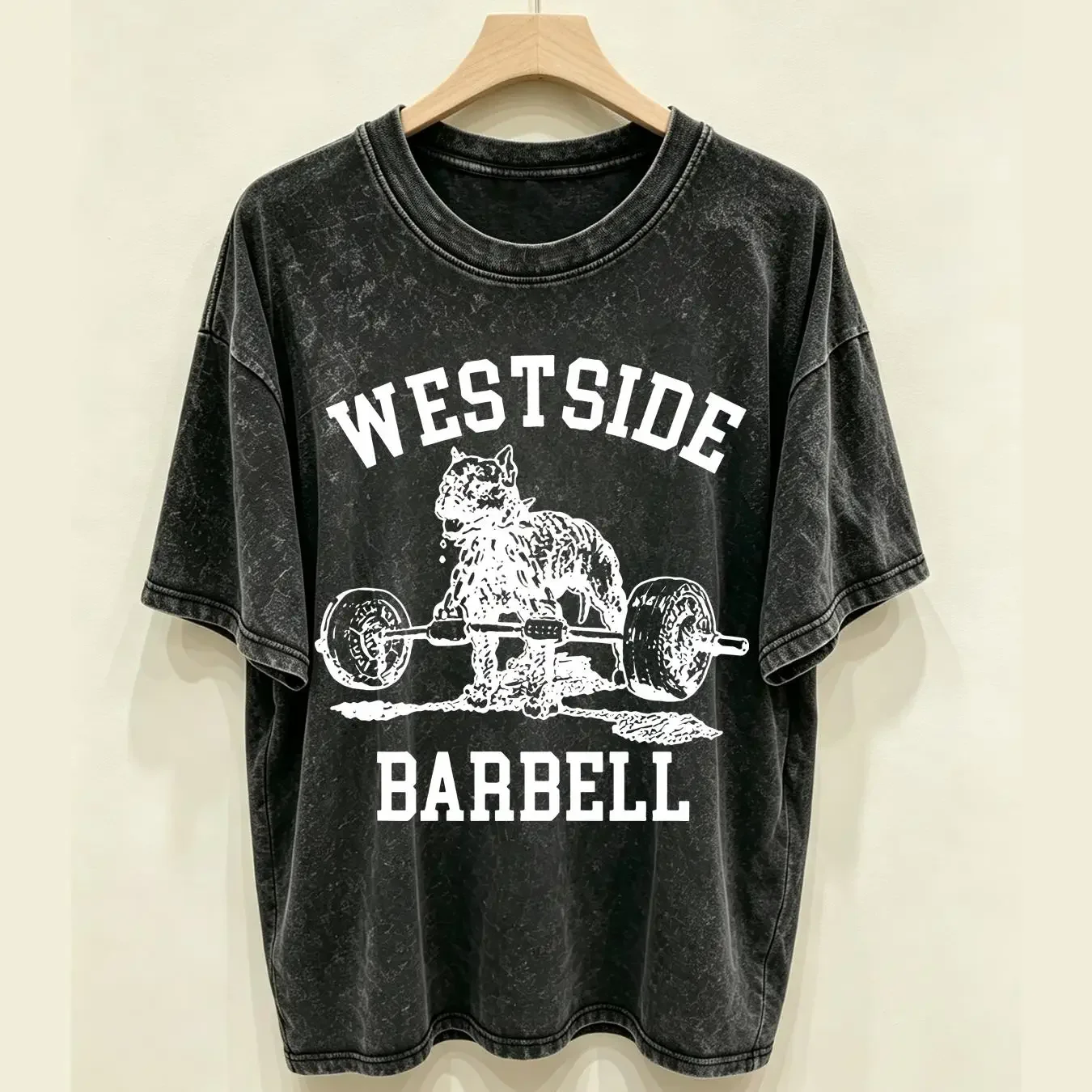 washed T Shirt Westside Barbell Gym Weight Lifting Exercise Fitness For Men S 5XL vintage Washed Breathable Stretched Soft