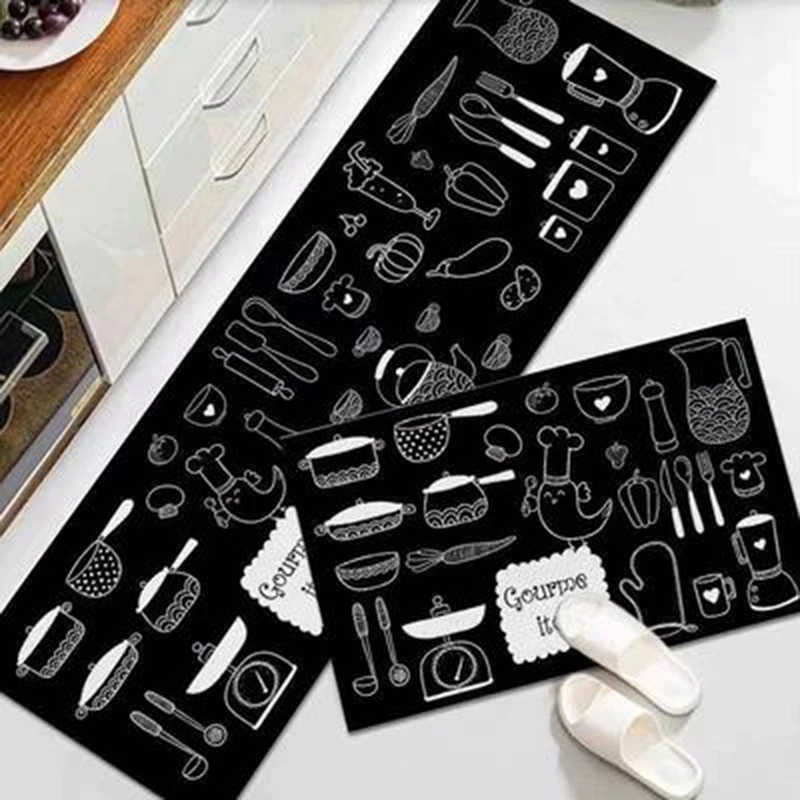 Big Deal Black Absorbent Mat Non Slip Entrance Door Bathroom Mat Indoor Carpet Bedroom Kitchen Rug Doormat Decor