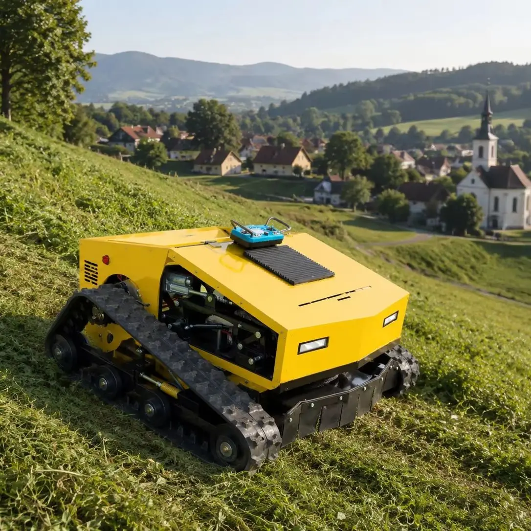 

800mm Remote Control Lawn Mower Euro 5 CE Certified Track Grass Cutter Machine Equipment