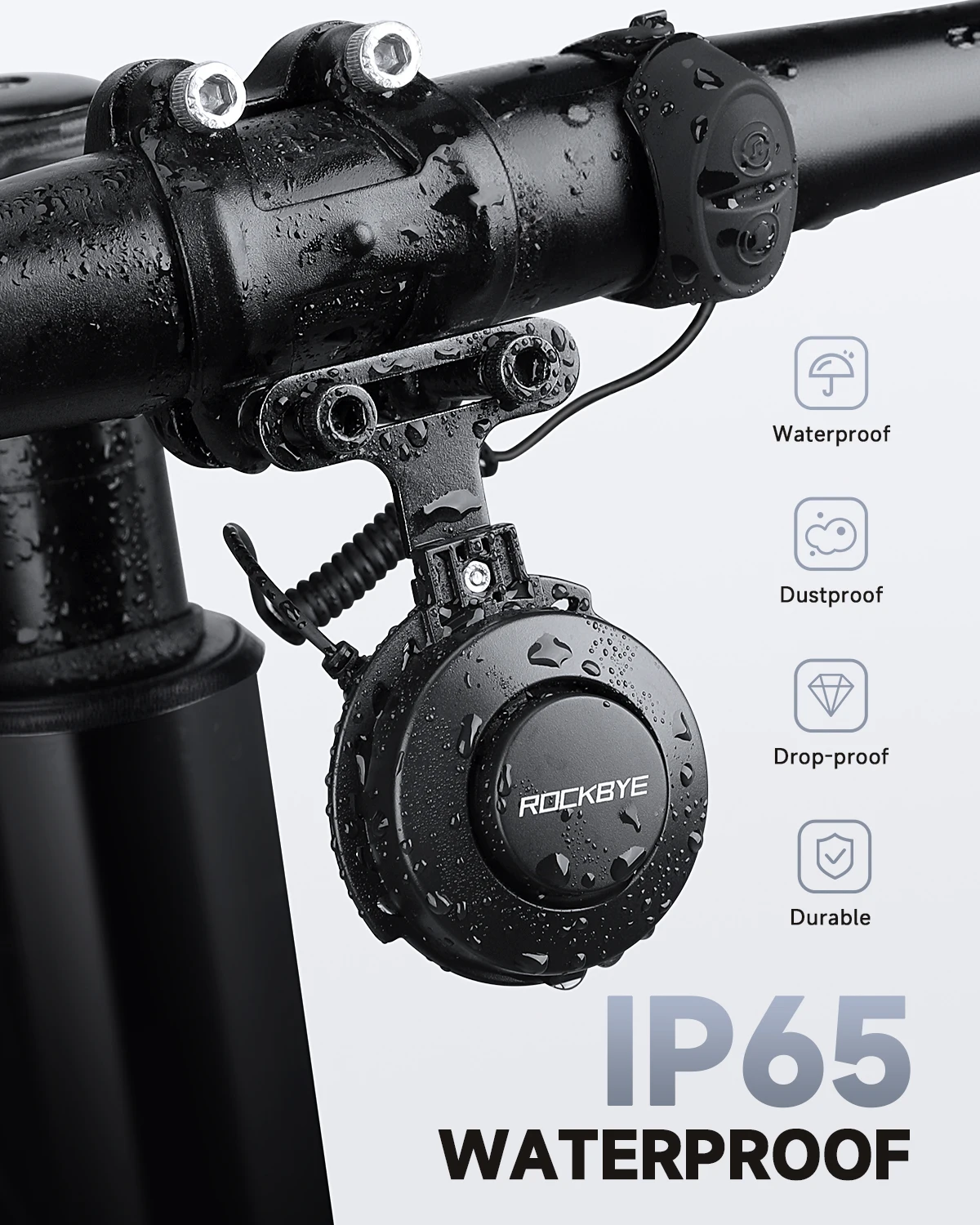 แตรไฟฟ้าสำหรับจักรยาน IP65 กัน - Bell Handlebar Ring บทวิจารณ์และราคา
