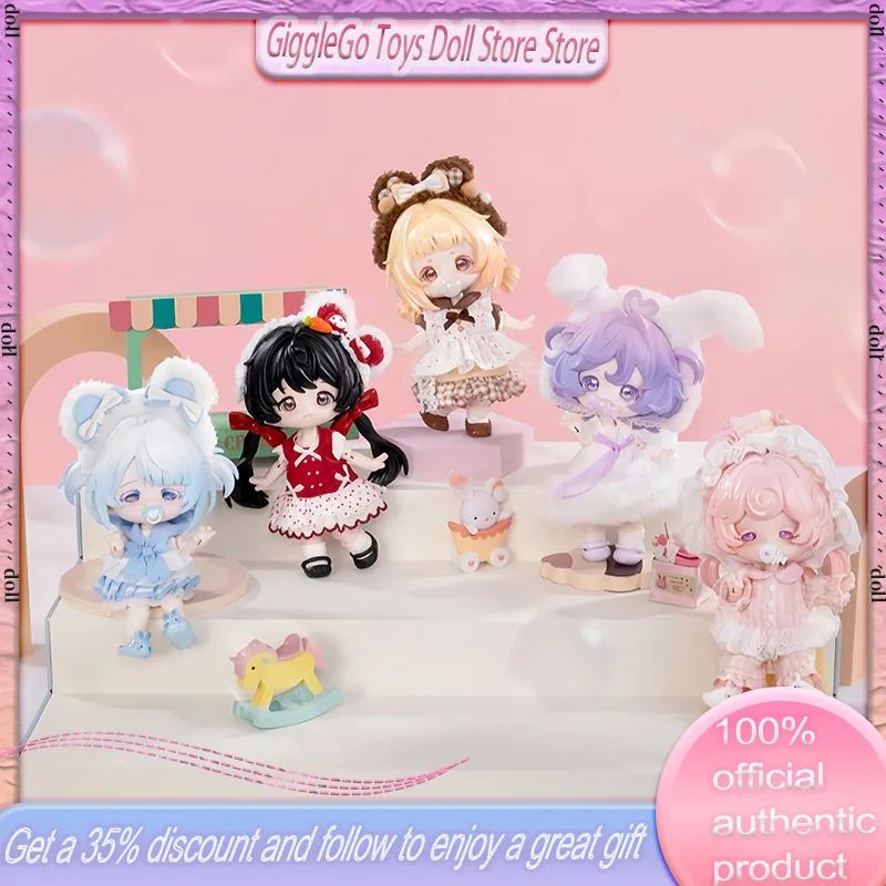 

Новая подлинная серия Come4free Milk Cake Dream Puff, слепая коробка, 12 минут, мобильная кукла, платье Bjd, украшение для куклы, подарок для девочки