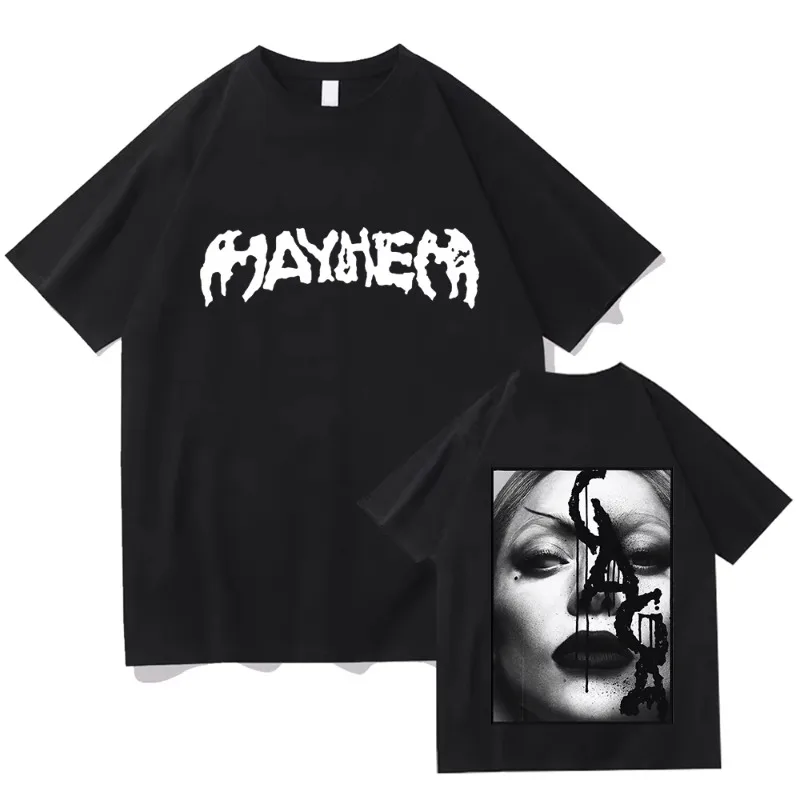 

The MAYHEM Ball Tour 2025 2026 T-Shirt Lady Gaga Singer Graphic Tshirts Fashion Short Sleeve Summer T Shirt Cotton Women Tees