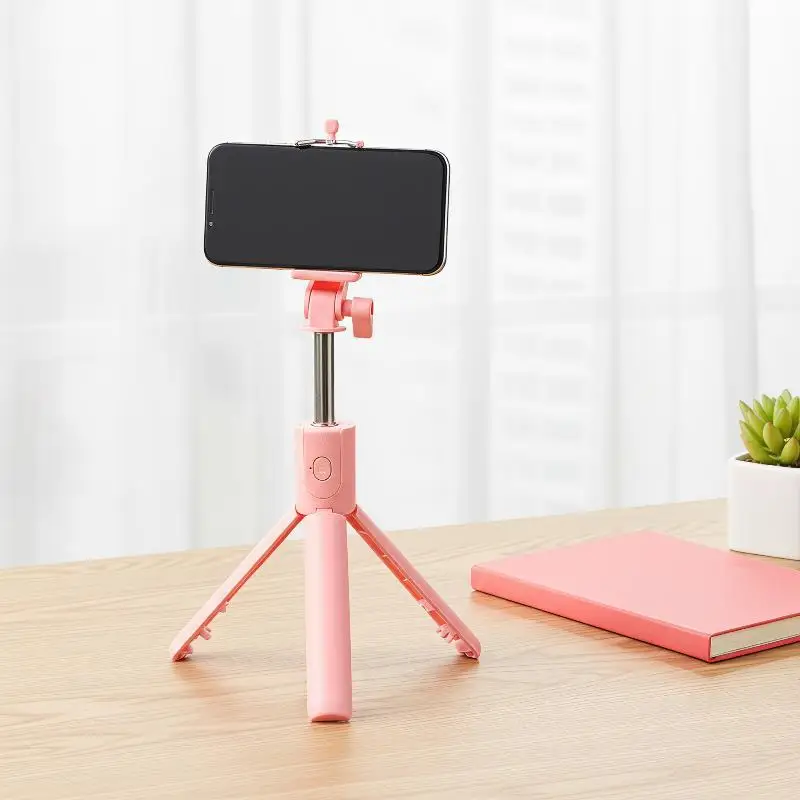 Bluetooth Wireless Selfie Stick Tripod Stand Mobile Phone Holder With Remote Control for Shooting Live Broadcast Vlog Recording