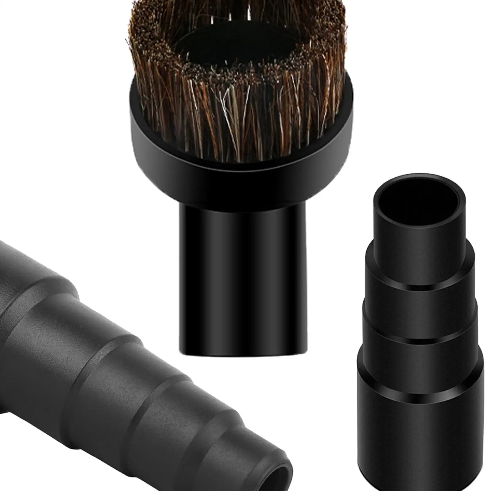 3/Set Round Vacuum Cleaner Attachment Brush Hose Tube Adapter Converter for Most Brand Vacuum Cleaner Accessories Parts