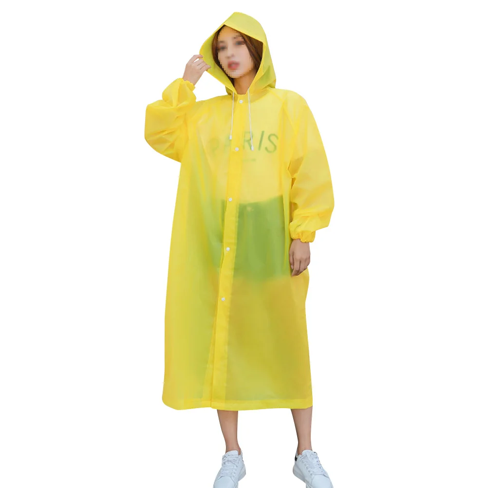 

3Pcs Thicken Adult Raincoat Premium Waterproof Reusable Lightweight Portable Rain Poncho for Outdoor Hiking Camping Travel