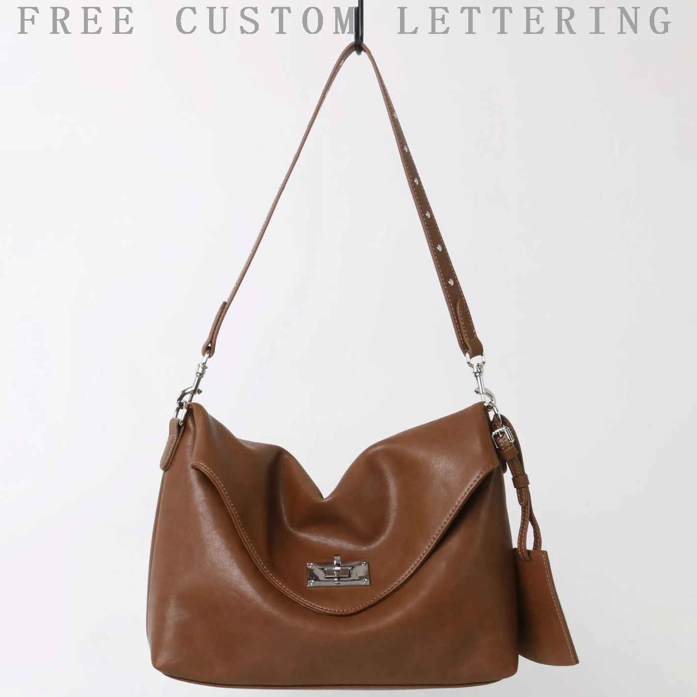 

Top Cowhide Lady Underarm Bag 2025 New Niche Design Vintage Handwritten Envelope Bag Fashion One-Shoulder Crossbody Bag