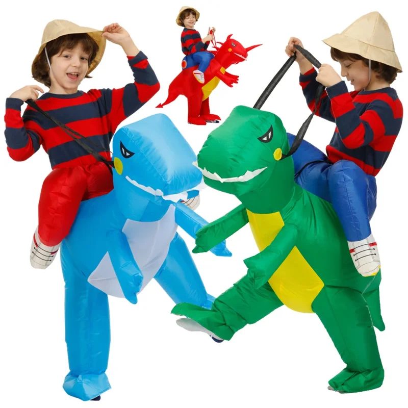 Baby Kids Purim Party Cosplay Costumes Animal Child Costume Suit Anime Inflatable Dinosaur Costume Boys Girls Costume 60-160cm