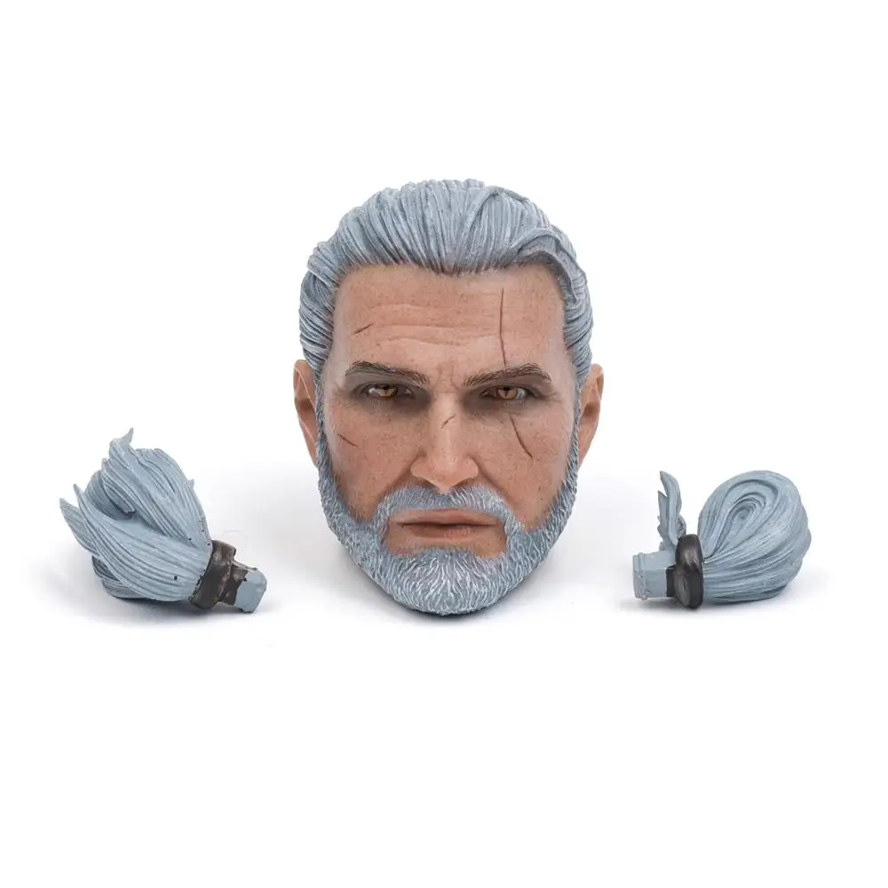 

1/6th Nine Craftsmen J-003 Man Soldier Doll White Head Sculpt Carving Wolf Head Sculpture Carving Toys Model For 12" Doll Figure